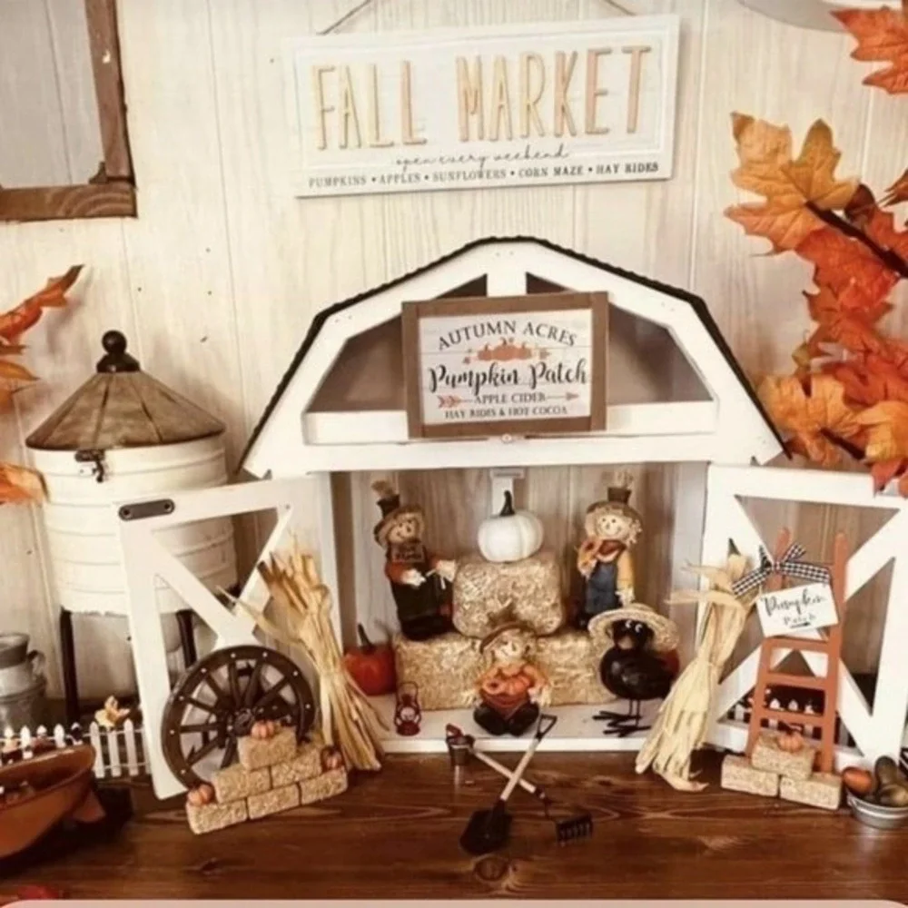 Hobby Lobby White Rustic Barn Display Shelf‎ Farmhouse Decor